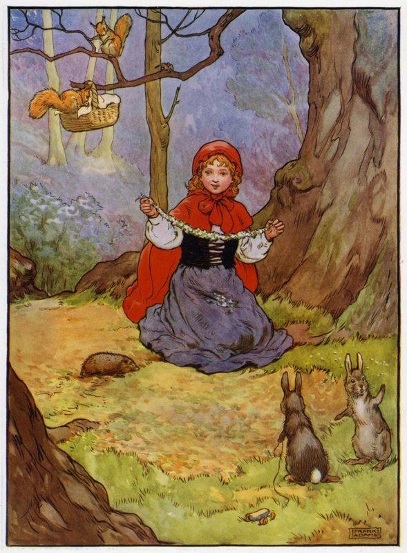 Kırmızı Başlıklı Kız (renkli taş) by Frank Adams