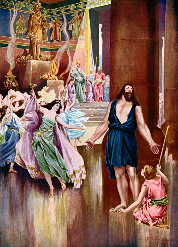 Samson ve Delilah, Son perde son sahne by Frank Adams