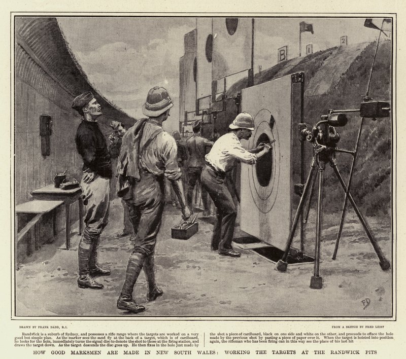 Randwick Çukurlarında Hedefler üzerinde çalışan Yeni Güney Galler'de İyi Nişancılar nasıl yapılır? by Frank Dadd