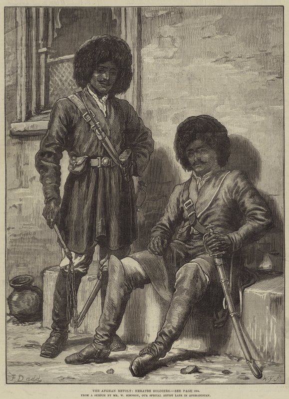 Afgan İsyanı, Heratee Askerleri by Frank Dadd