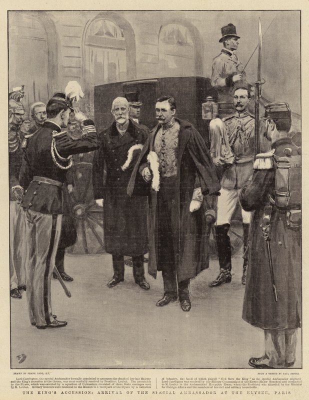 Kralın Katılımı, Özel Büyükelçinin Paris, Elysee
