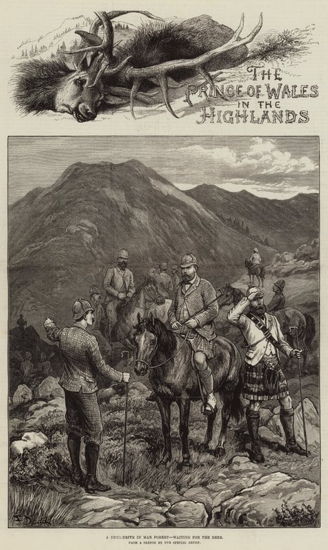 Galler Prensi Highlands'de by Frank Dadd