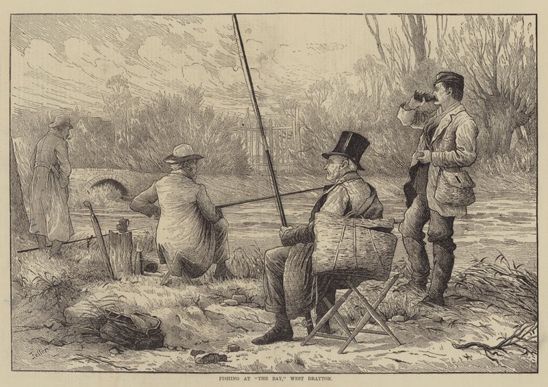 The Bay, West Drayton'da Balık Tutma by Frank Feller