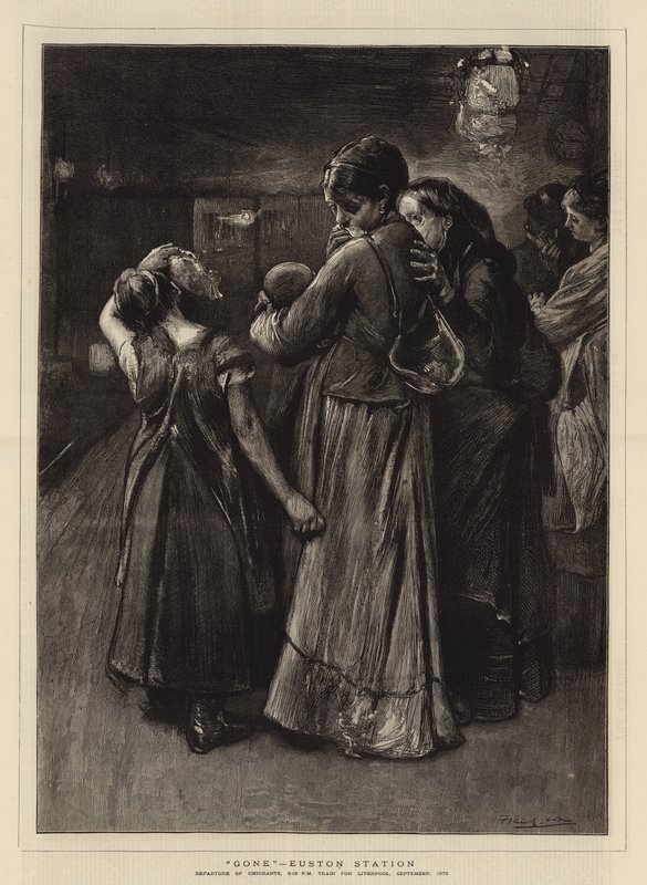 Gitti, Euston İstasyonu by Frank Holl