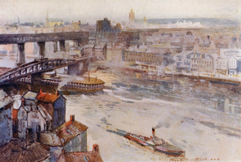 Newcastle-on-Tyne (renkli taş) by Frank Southgate