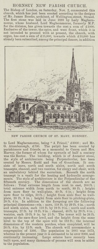 Aziz Mary, Hornsey Yeni Parish Kilisesi by Frank Watkins