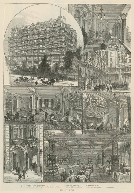 Savoy Oteli (gravür) by Frank Watkins