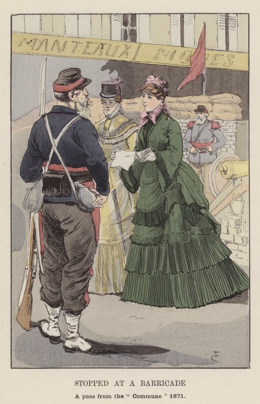 Bir Barikatta durdu, Komün 1871