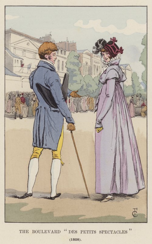 Boulevard Des Petits Gözlükleri, 1808 by François Courboin