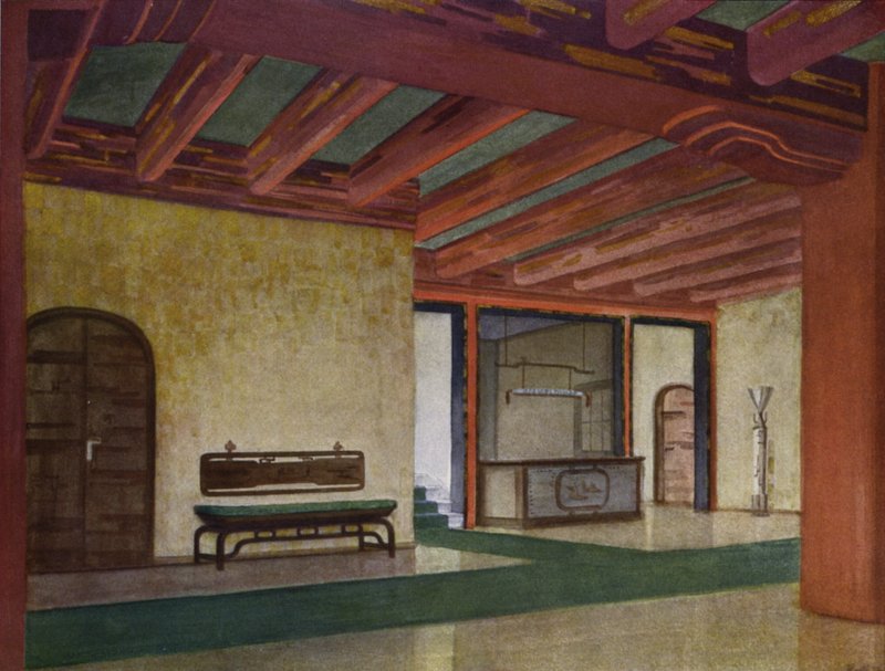 Bir Oteldeki Vestibül (renkli taş) by Frans Arnold Breuhaus de Groot