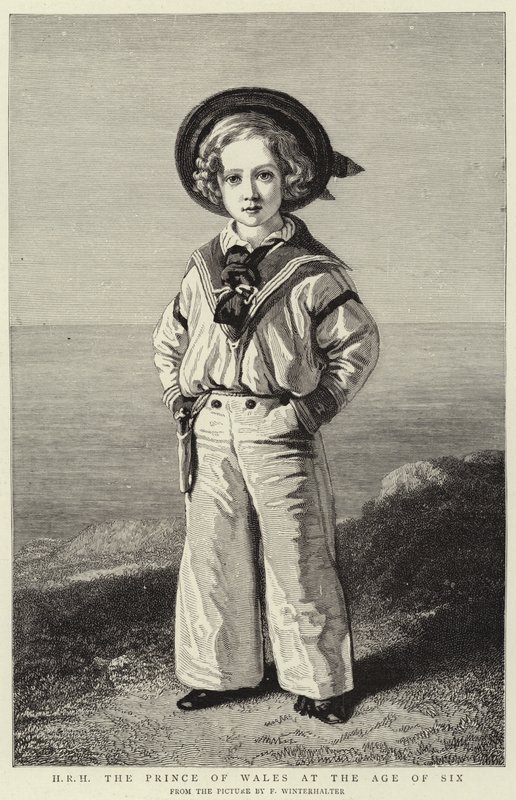 H R H Galler Prensi Altı yaşında (gravür) by Franz Xaver  Winterhalter (after)
