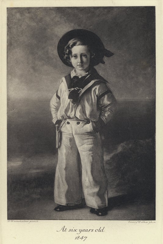 Bir çocuk olarak Kral Edward VII, altı yaşında by Franz Xaver  Winterhalter (after)