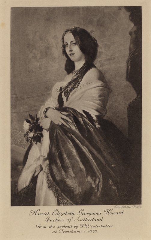 Leydi Harriet Elizabeth Georgiana Howard (gravür) by Franz Xaver Winterhalter