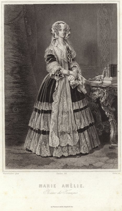Napoli ve Sicilya Maria Amalia by Franz Xaver Winterhalter
