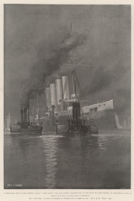 İmparatorluğa Noel Hediyesi, HMS Good Hope, Savaş Gemisi, 25 Aralık Portsmouth