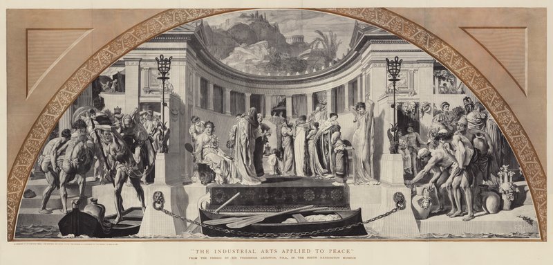 Barışa Uygulanan Endüstri Sanatları by Frederic Leighton
