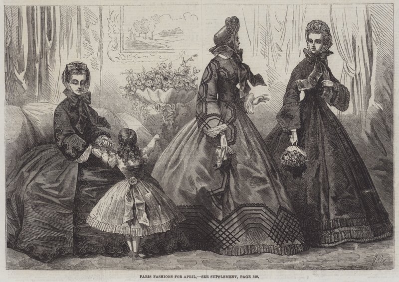 Nisan Ayı Paris Modası by Frederic Theodore Lix