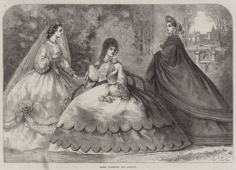 Ağustos ayı Paris Modası by Frederic Theodore Lix