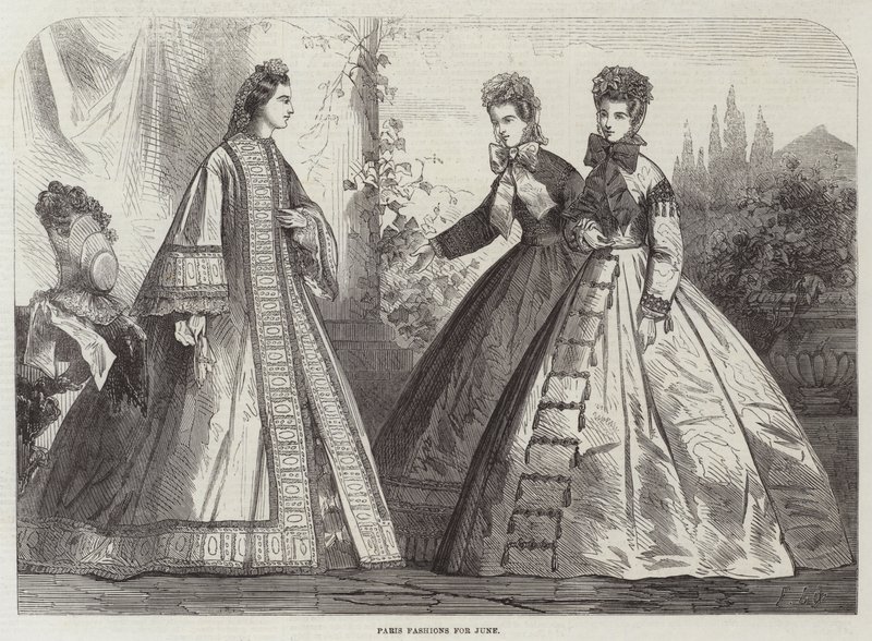 Haziran ayı Paris Modası by Frederic Theodore Lix