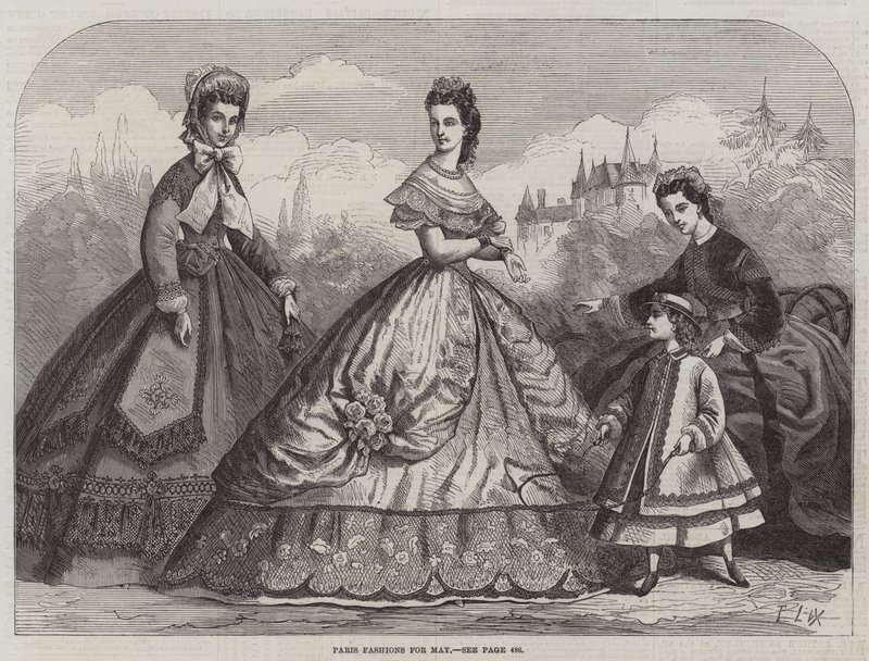 Mayıs ayı Paris Modası by Frederic Theodore Lix