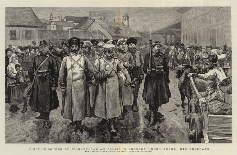 İlk Savaş Esirleri, Bulgar Askerleri Muhafızlar Altında Belgrad