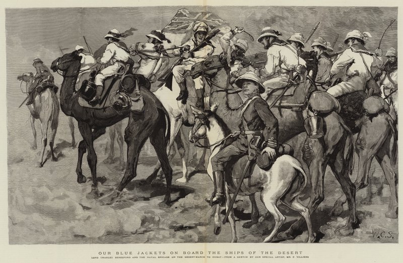 Çölün Gemilerinde Mavi Ceketlerimiz by Frederic Villiers