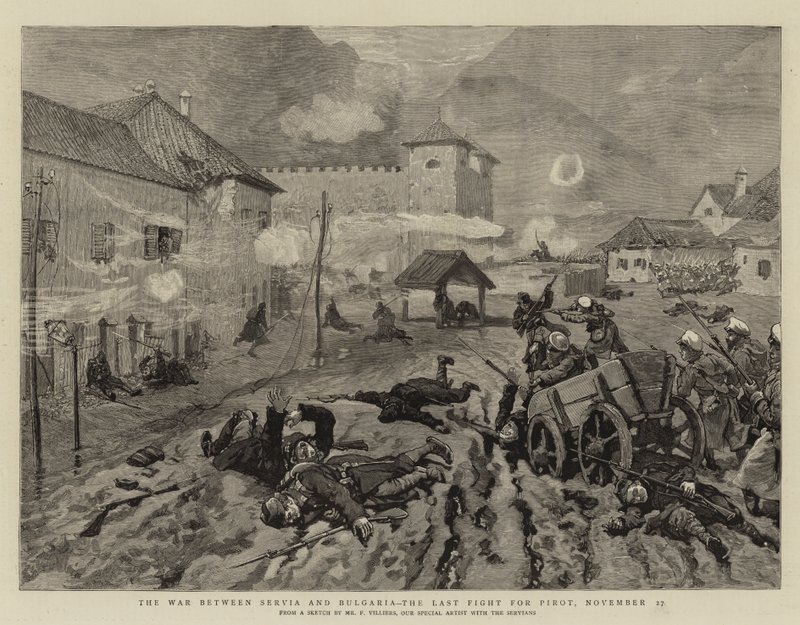 Sırbistan-Bulgaristan Savaşı, Pirot İçin Son Savaş, 27 Kasım by Frederic Villiers