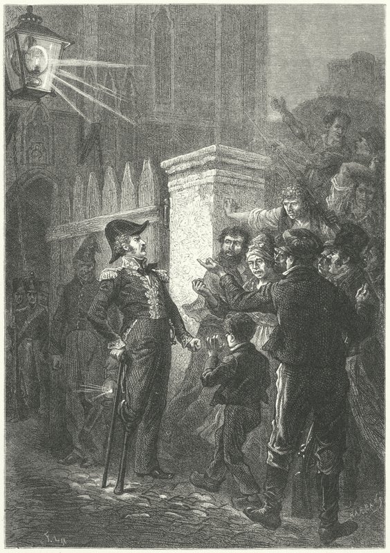 General Daumesnil, 1830 Fransız Devrimi sırasında Chateau de Vincennes