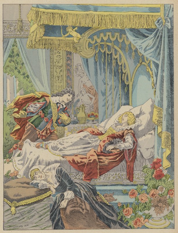 Uyuyan Güzel, Uyuyan Güzel (renkli taş) by Frederic Theodore (after) Lix