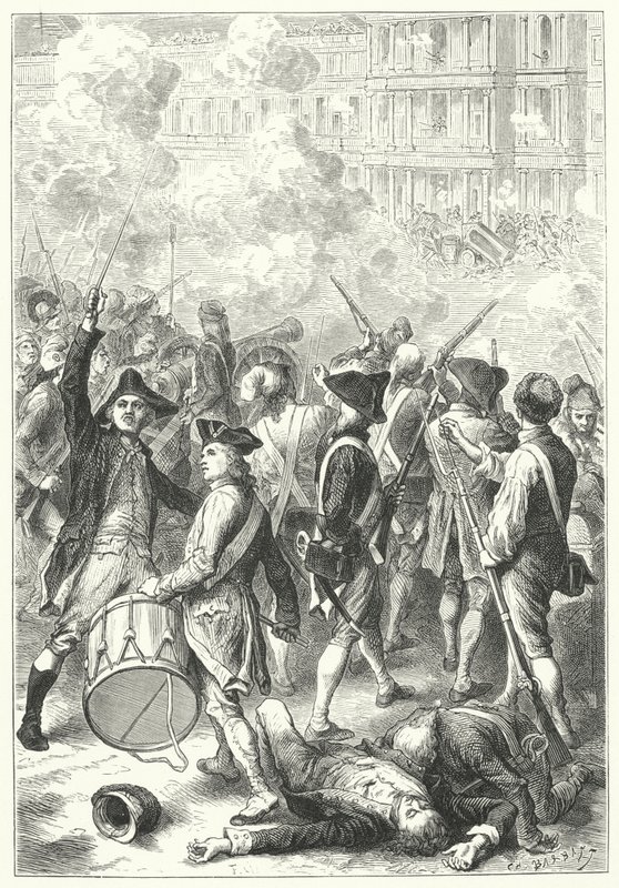Sans-culottes tarafından Tuileries Sarayı