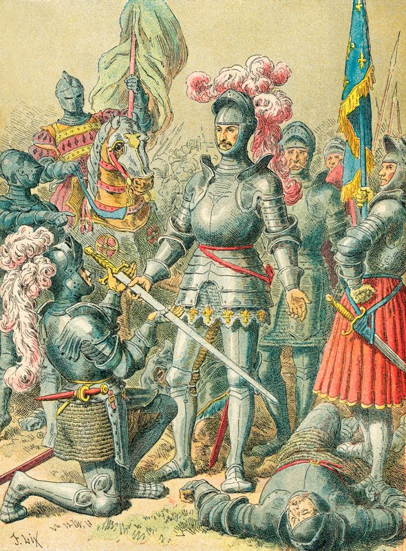 Pavia savaşında Kral I. Francis by Frederic Theodore Lix