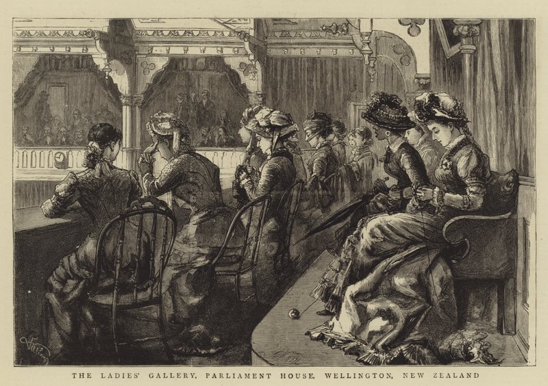 Bayanlar Galerisi, Parlamento Binası, Wellington, Yeni Zelanda by Frederic Villiers