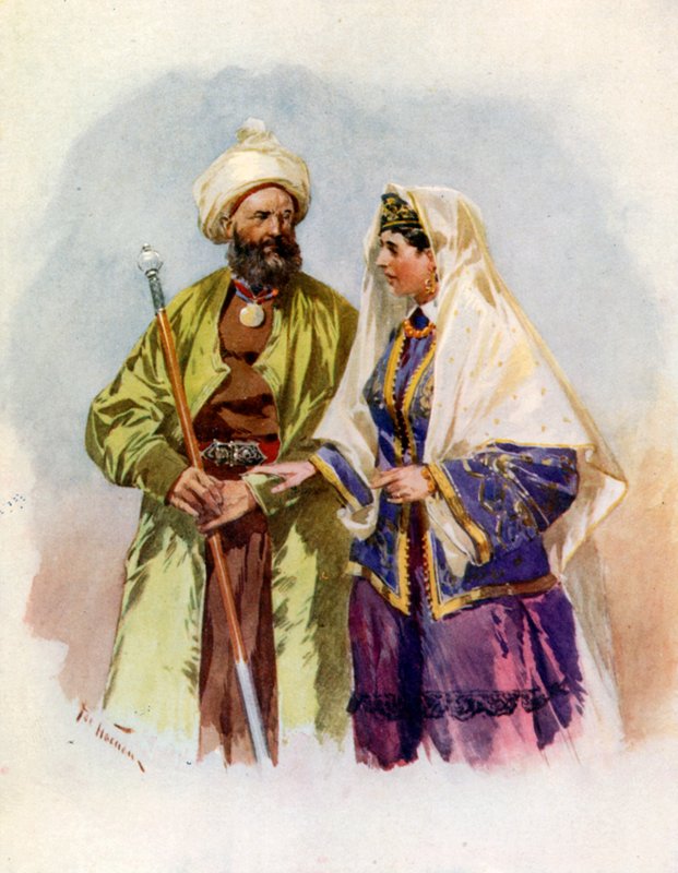 Bir Türkmen ve Karısı by Frederic de Haenen