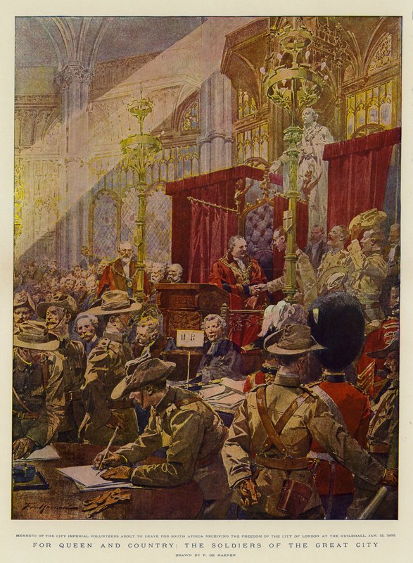 Kraliçe ve Ülke için, Büyük Şehrin Askerleri by Frederic de Haenen