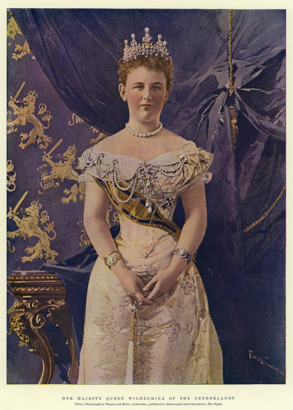 Majesteleri Hollanda Kraliçesi Wilhelmina by Frederic de Haenen