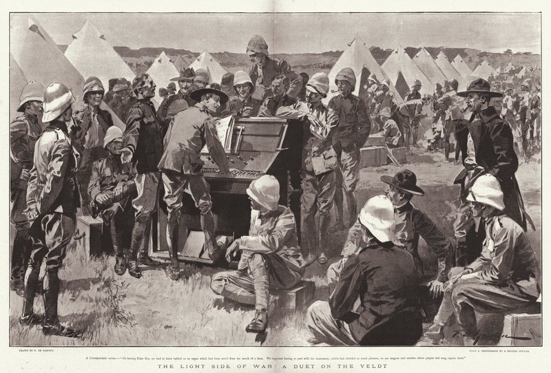 Savaşın Hafif Tarafı, Veldt Üzerine Bir Düet by Frederic de Haenen