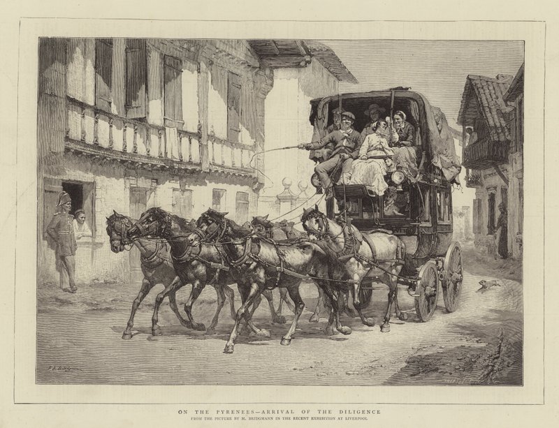 Pirenelerde Gayretin Gelişi by Frederick Arthur Bridgman
