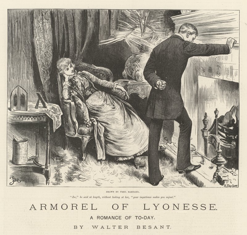 Lyonesse Zırhı, Bugünün Romantizmi, Walter Besant by Frederick Barnard