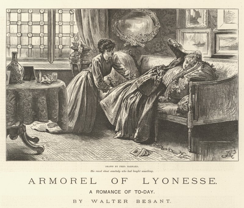 Lyonesse Zırhı, Bugünün Romantizmi, Walter Besant by Frederick Barnard