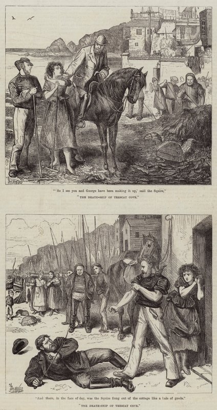 Trescat Koyunun Ölüm Gemisi için İllüstrasyonlar by Frederick Barnard