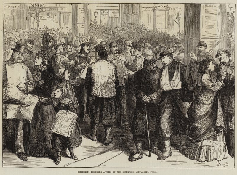 Politikacılar, Boulevard Montmartre, Paris