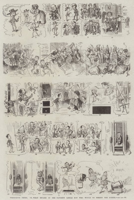 Erkenci Peter; ya da, Sahne arkasına geçecek Yaramaz Küçük Çocuğa ne oldu? by Frederick Barnard