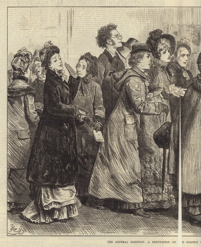 Genel Seçim, Kadın Hakları Konulu Heyet by Frederick Barnard