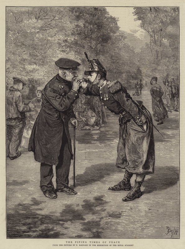 The Piping Times of Peace  by Frederick Barnard