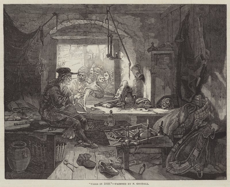 1848 yılında Paris by Frederick Goodall