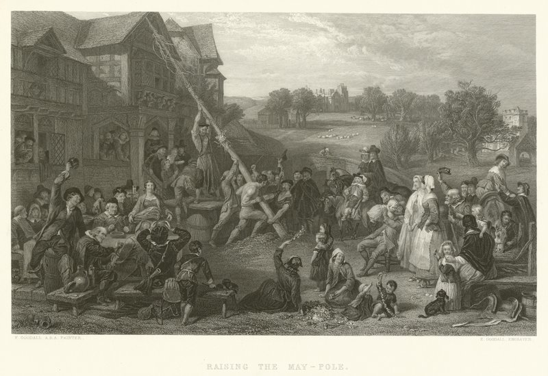 Mayıs Kutbunu Yükseltmek by Frederick Goodall