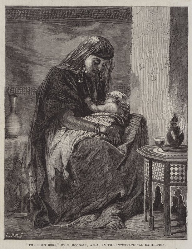 Uluslararası Sergide İlk Doğan by Frederick Goodall