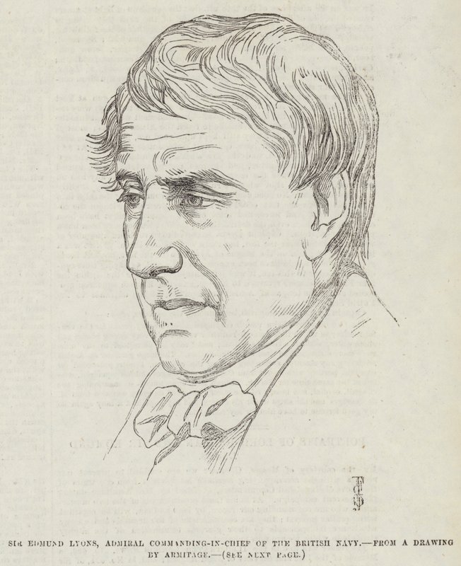 Sir Edmund Lyons, İngiliz Donanması Başkomutanı Amiral by Frederick John Skill