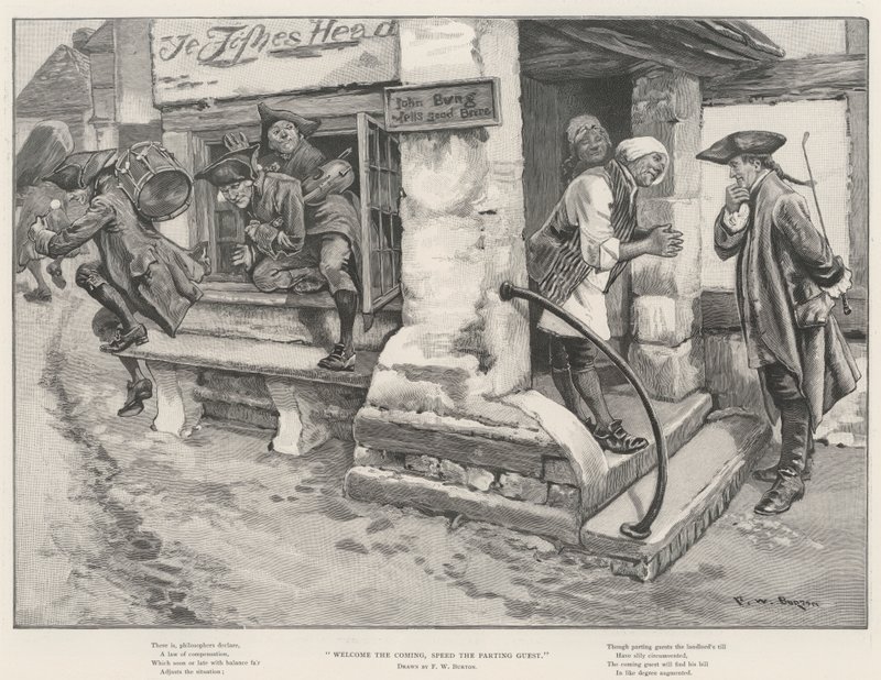 Gelene Hoş Geldin, Ayrılan Konuğu Hızlandırın by Frederick William Burton