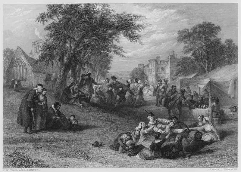 Bir Yaz Tatili (gravür) by Frederick (after) Goodall